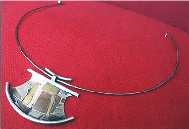 collier assemblage mokumé