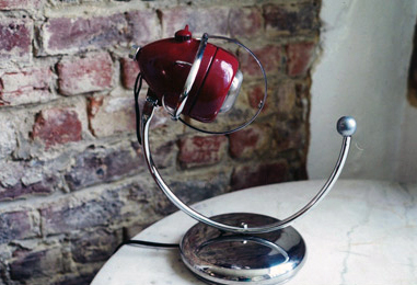 sculpture lampe récup